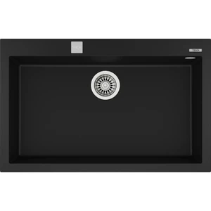FORSQUARE 72.40 TG BLACK Ankastre Kumanda Sifonlu Granit Eviye Siyah 72 cm 115230000