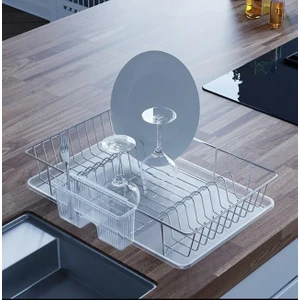Home Tek Katlı Tabaklık Bulaşıklık Krom KB003K