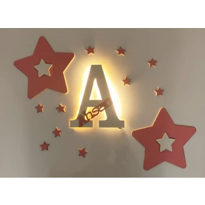 Ahşap Işıklı Çoçuk Odası Dekoru 05