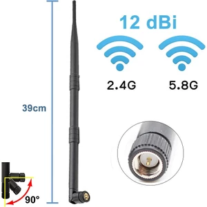 12DBI 39CM Anten Sma Erkek 2.4ghz 5.8ghz Dual Band Rf Gsm Wifi