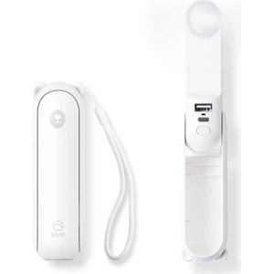 FIY Taşınabilir Fan 2000 Mah El 3'ü 1 Arada Mini Fan USB Şarj Edilebilir Küçük Cep El Feneri Özelliği (Yurt Dışından)