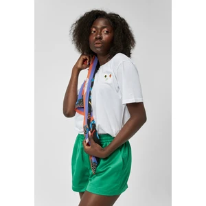 The Socks Company Lightning Bisiklet Yaka Rahat Kalıp Nakışlı Beyaz Unisex Kutulu T-Shirt