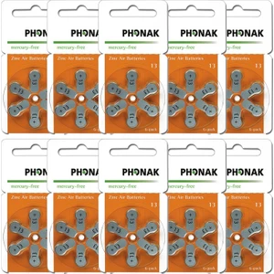 No:13 Işitme Cihazı Pili 10 Paket 60 Adet