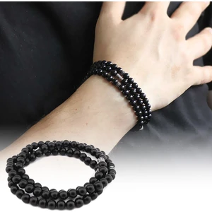 DAVİD BLACK Hem 99Luk Tesbih Hem Bileklik - Oniks