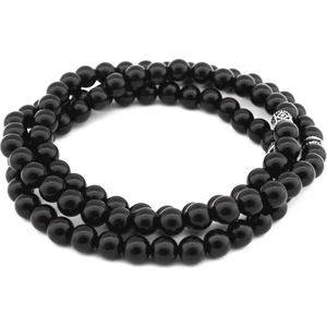 Hem Bileklik - Hem Küre Kesim 99'lu Siyah Oniks Doğaltaş Tesbih