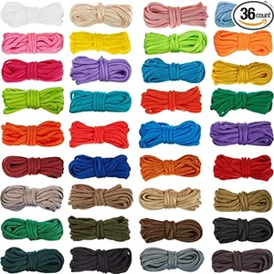 36 Parça 10 Feet Paracord Kordon 550 Işlevli Paracord Halatlar Paracord Bilezik Crafting