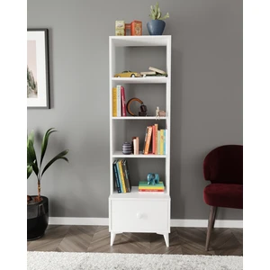 Kzn Home Akasya Çekmeceli Kitaplık Beyaz - Tamamı 1. Kalite Mdf