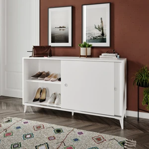 Kzn Home Joker Çok Amaçlı Ayakkabılık Beyaz - Tamamı 1. Kalite Mdf