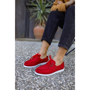 Mevsimlik Keten Ayakkabı 008 Kırmızı