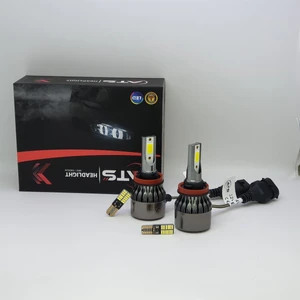 Ats Headlıght H16 12V 24V 48W 10800LM Far ve Sis Ampulu Şimşek Etkili LED Xenon