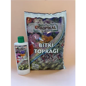 Bitki Toprağı 5 Lt / Genel Bitki Besini 500 Ml