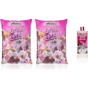 Büyük Orkide Paketi, Orkide Toprağı (6 Lt) Orkide Besini (500ml)