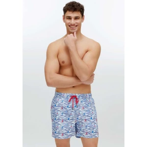 U.S. Polo Assn. Erkek Mavi Orta Boy Deniz Şortu 22019