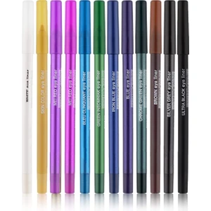 12 Renkli Neon Eyeliner Göz Kalemi Seti