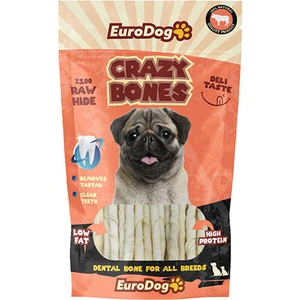Crazy Bone Köpek Ödül Sütlü Burgu Çiğneme Çubuk 20 Li