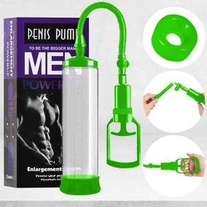 Dr. Love Penis Pump Men Güçlü Vakumlu Yeşil Penis Pompası Silikon Başlıklı
