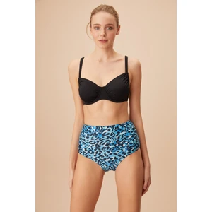 Balenli Körüklü Bağcıklı Bikini Üst