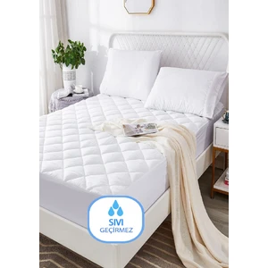 Kapitoneli Fitted %100 Pamuk Yüzey Su Sıvı Leke Geçirmez Yatak Koruyucu Alez