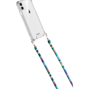 Ash Renkli Ipli Tüm Telefonlarla Uyumlu ve Boyun Askılı Kumaş Telefon Askısı