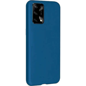 Oppo A74 Mavi Silikon Rubber Kılıf Arka Kapak