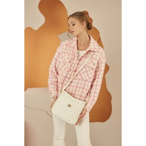 Pierre Cardin Beyaz Monogram Kadın Çapraz Çanta 05PO22Y1582-MN By