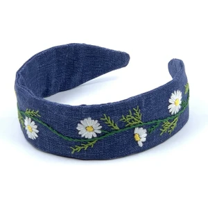 Kır Çiçeği Model Ince Kalıp Denim Mavi Taç KRCC01