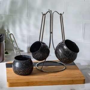 Biogranit Steel Plus Cezve Takımı Siyah