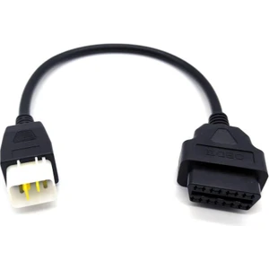 Motosiklet Obd2 6 Pin 16 Çevirici Arıza Tespit Cihazı Kablosu