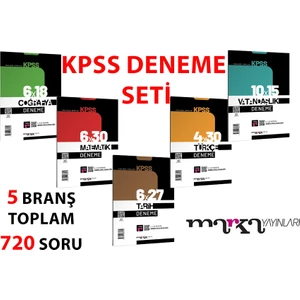 Marka Yayınları KPSS Full Denene Seti 5 Branş