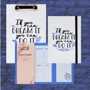 Sekreterlik Planlayıcı ve Ajanda Seti 3'lü