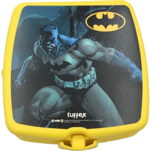 Tuffex Batman Kilitli 4 Bölmeli Beslenme Kutusu Çocuk Kahvaltı Öğrenci Okul Piknik Yemek Koyma Çantası