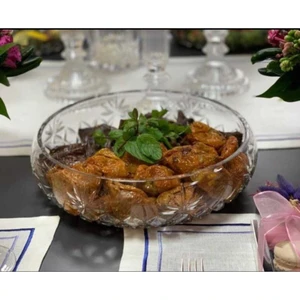 Dekorasyon Garajı Kristal Kesme Kase 28 cm
