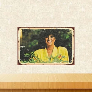 Perran Kutman 20-30 cm Retro Ahşap Poster TKFX3957