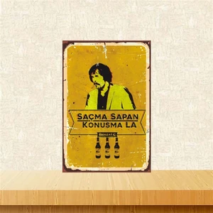 Saçma Sapan Konuşma La 20-30 cm Retro Ahşap Poster