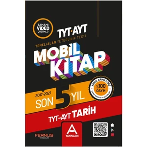 A Yayınları TYT - AYT Mobil Kitap Son 5 Yıl Tarih (Ciltli)