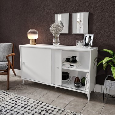 Kzn Home Joker Çok Amaçlı Sürgülü Konsol Beyaz - Tamamı 1. Fiyatı
