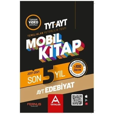 A Yayınları AYT Mobil Kitap Son 5 Yıl Edebiyat