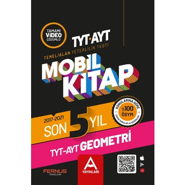 A Yayınları TYT – AYT Mobil Kitap Son 5 Yıl Geometri