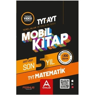 A Yayınları TYT Mobil Kitap Son 5 Yıl Matematik