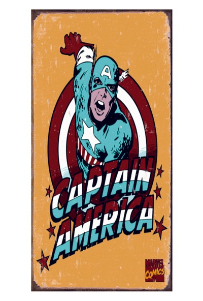 Nirvana Captain America Vintage Retro Poster