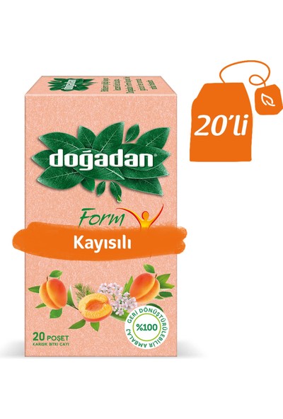 Doğadan Form Kayısılı Karışık Bitki Çayı 36 gr