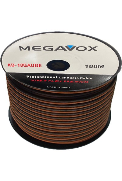 Megavox KD-18GAUGE 100 mt Profesyonel Araç Ses Kablosu