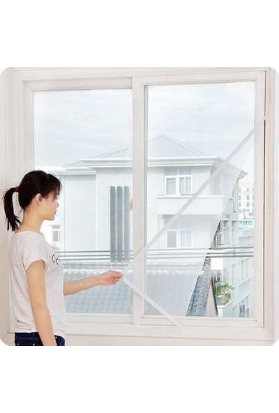 Zabata 100X150 Hazır Pencere Sinekliği Cam Kapı Sinekliği Sinek Perdesi Yapışkanlı Pratik Sivrisinek Tülü