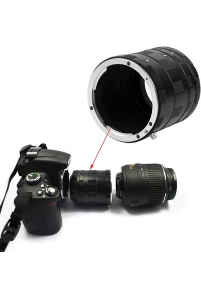 Tianya Makro Uzatma Tüpü Extension Tube Nikon D3200 D3300 D3400 D3500 D5000 D5100 D5200