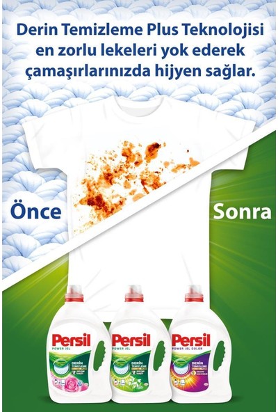 Persil Sıvı Çamaşır Deterjanı 4 x 2145ml (132 Yıkama) 2 Gülün Büyüsü + 2 Color