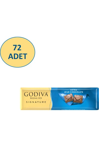 Godiva Signature Extra Milk Chocolate Bar 30 gr x 72'li