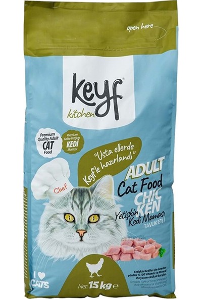 Keyf Tavuklu Kedi Maması 15 kg