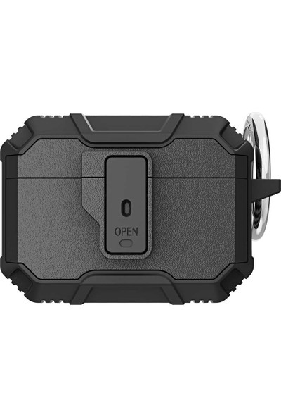 Nezih Case Apple Airpods Pro Uyumlu Shockproof Carbon Design Protective Anti-Knock Cover