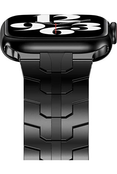 Nezih Case Apple Watch 44MM Tüm Serilere Uyumlu Paslanmaz Çelik Metal Kordon