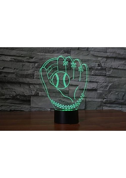 Renk Değiştiren 3D Dekoratif Şekilli LED Lamba - 12 cm (Yurt Dışından) fırsatları